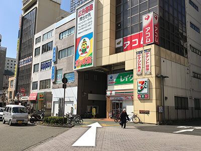 JR徳島駅からの道順3イメージ