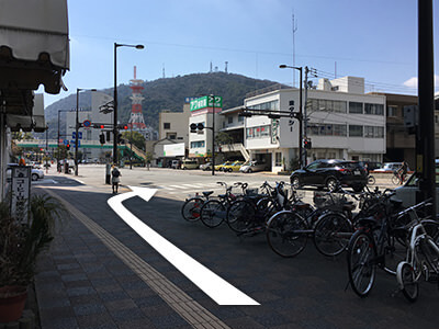 JR徳島駅からの道順5イメージ