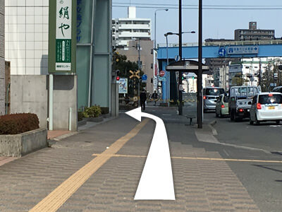 JR徳島駅からの道順7イメージ